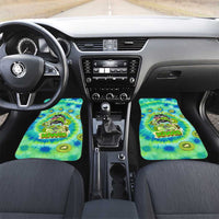 Just a Girl Who Loves Kiwis Car Mats New Zealand Tie Dye DT02 Set 2pcs - Front Green - Polynesian Pride