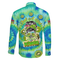 Just a Girl Who Loves Kiwis Family Matching Short Sleeve Bodycon Dress and Hawaiian Shirt New Zealand Tie Dye DT02 - Polynesian Pride