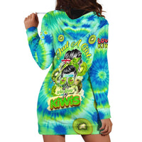 Just a Girl Who Loves Kiwis Hoodie Dress New Zealand Tie Dye DT02 - Polynesian Pride