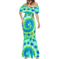 Just a Girl Who Loves Kiwis Mermaid Dress New Zealand Tie Dye DT02 - Polynesian Pride