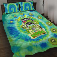 Just a Girl Who Loves Kiwis Quilt Bed Set New Zealand Tie Dye DT02 Green - Polynesian Pride