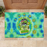 Just a Girl Who Loves Kiwis Rubber Doormat New Zealand Tie Dye DT02 Green - Polynesian Pride