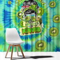 Just a Girl Who Loves Kiwis Window Curtain New Zealand Tie Dye DT02 - Polynesian Pride