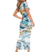Hawaii Father's Day It's Surfing Time Family Matching Short Sleeve Bodycon Dress and Hawaiian Shirt Aloha L Makuakane DT02 - Polynesian Pride