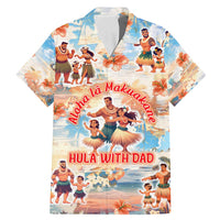 Hawaii Father's Day Family Matching Mermaid Dress and Hawaiian Shirt Hula With Dad DT02 Dad's Shirt - Short Sleeve Art - Polynesian Pride