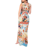 Hawaii Father's Day Tank Maxi Dress Hula With Dad