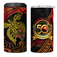 Papua New Guinea 50th Independence Day 4 in 1 Can Cooler Tumbler Culture Spirit and Sovereignty