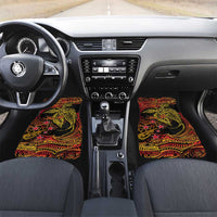 Papua New Guinea 50th Independence Day Car Mats Culture Spirit and Sovereignty DT02 Set 2pcs - Front Art - Polynesian Pride