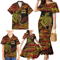 Papua New Guinea 50th Independence Day Family Matching Mermaid Dress and Hawaiian Shirt Culture Spirit and Sovereignty DT02 - Polynesian Pride