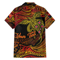 Papua New Guinea 50th Independence Day Family Matching Off Shoulder Maxi Dress and Hawaiian Shirt Culture Spirit and Sovereignty DT02 - Polynesian Pride