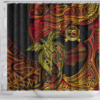 Papua New Guinea 50th Independence Day Shower Curtain Culture Spirit and Sovereignty DT02 - Polynesian Pride