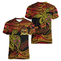 Papua New Guinea 50th Independence Day Women V-Neck T-Shirt Culture Spirit and Sovereignty DT02 - Polynesian Pride