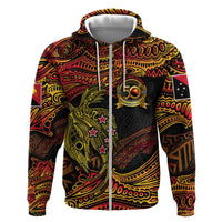 Papua New Guinea 50th Independence Day Zip Hoodie Culture Spirit and Sovereignty DT02 Zip Hoodie Art - Polynesian Pride