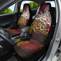 PNG 1975 - 2025 Car Seat Cover Papua New Guinea 50th Independence Anniversary DT02 - Polynesian Pride