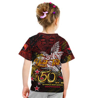 PNG 1975 - 2025 Kid T Shirt Papua New Guinea 50th Independence Anniversary DT02 - Polynesian Pride