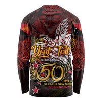 PNG 1975 - 2025 Long Sleeve Shirt Papua New Guinea 50th Independence Anniversary DT02 - Polynesian Pride
