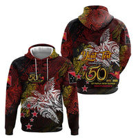 PNG 1975 - 2025 Zip Hoodie Papua New Guinea 50th Independence Anniversary DT02 - Polynesian Pride