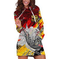 Papua New Guinea 50th Independence Day Hoodie Dress Celebrate Our History, Inspire Our Future DT02 Art - Polynesian Pride