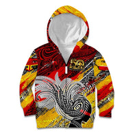 Papua New Guinea 50th Independence Day Kid Hoodie Celebrate Our History, Inspire Our Future DT02 Zip Hoodie Art - Polynesian Pride
