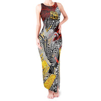 Papua New Guinea 50th Independence Day Tank Maxi Dress Celebrate Our History, Inspire Our Future DT02 Women Art - Polynesian Pride