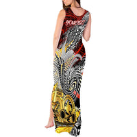 Papua New Guinea 50th Independence Day Tank Maxi Dress Celebrate Our History, Inspire Our Future DT02 - Polynesian Pride