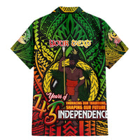 Vanuatu 45th Independence Anniversary Family Matching Mermaid Dress and Hawaiian Shirt Embracing Our Traditions Shaping Our Future DT02 - Polynesian Pride