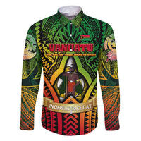 Vanuatu 45th Independence Anniversary Family Matching Mermaid Dress and Hawaiian Shirt Embracing Our Traditions Shaping Our Future DT02 Dad's Shirt - Long Sleeve Art - Polynesian Pride