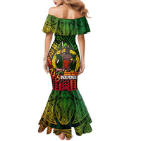 Vanuatu 45th Independence Anniversary Family Matching Mermaid Dress and Hawaiian Shirt Embracing Our Traditions Shaping Our Future DT02 - Polynesian Pride