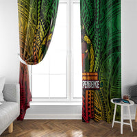 Vanuatu 45th Independence Anniversary Window Curtain Embracing Our Traditions Shaping Our Future