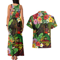 45th Anniversary of Freedom Vanuatu Couples Matching Tank Maxi Dress and Hawaiian Shirt Island Pride Cultural Power Pacific Unity DT02 - Polynesian Pride