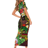 45th Anniversary of Freedom Vanuatu Family Matching Short Sleeve Bodycon Dress and Hawaiian Shirt Island Pride Cultural Power Pacific Unity DT02 - Polynesian Pride
