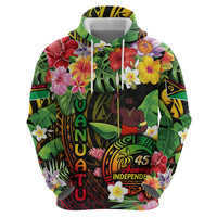 45th Anniversary of Freedom Vanuatu Hoodie Island Pride Cultural Power Pacific Unity