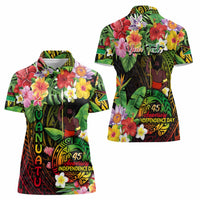 45th Anniversary of Freedom Vanuatu Women Polo Shirt Island Pride Cultural Power Pacific Unity DT02 - Polynesian Pride