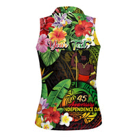 45th Anniversary of Freedom Vanuatu Women Sleeveless Polo Shirt Island Pride Cultural Power Pacific Unity DT02 - Polynesian Pride