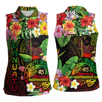 45th Anniversary of Freedom Vanuatu Women Sleeveless Polo Shirt Island Pride Cultural Power Pacific Unity DT02 - Polynesian Pride