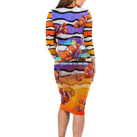 The Ocean Best Dad Family Matching Long Sleeve Bodycon Dress and Hawaiian Shirt Like Marlin Happy Fathers Day To a True Hero DT02 - Polynesian Pride