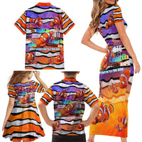 The Ocean Best Dad Family Matching Short Sleeve Bodycon Dress and Hawaiian Shirt Like Marlin Happy Fathers Day To a True Hero DT02 - Polynesian Pride