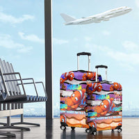 The Ocean Best Dad Luggage Cover Like Marlin Happy Fathers Day To a True Hero - Polynesian Pride