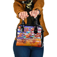 The Ocean Best Dad Shoulder Handbag Like Marlin Happy Fathers Day To a True Hero - Polynesian Pride