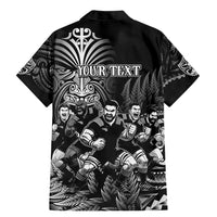 Personalized All Black Brothers Rugby Family Matching Mermaid Dress and Hawaiian Shirt New Zealand Maori Haka DT02 - Polynesian Pride
