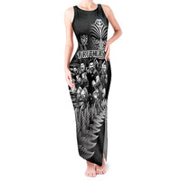 Personalized All Black Brothers Rugby Tank Maxi Dress New Zealand Maori Haka DT02 Women Black - Polynesian Pride