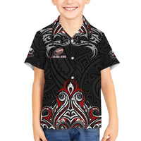 All Black NZL Rugby Champions Kid Hawaiian Shirt Maori Warrior
