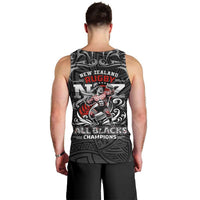 All Black NZL Rugby Champions Men Tank Top Maori Warrior