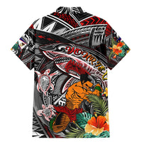 Personalized American Samoa Warrior Family Matching Mermaid Dress and Hawaiian Shirt Shark Turtle Polynesian Tattoo DT02 - Polynesian Pride
