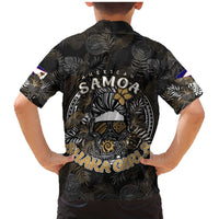 Personalized Shaka Girls America Samoa Family Matching Mermaid Dress and Hawaiian Shirt Tropical Flowers Vintage DT02 - Polynesian Pride