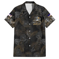 Personalized Shaka Girls America Samoa Family Matching Off Shoulder Maxi Dress and Hawaiian Shirt Tropical Flowers Vintage DT02 Dad's Shirt - Short Sleeve Black - Polynesian Pride