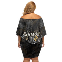 Personalized Shaka Girls America Samoa Family Matching Off Shoulder Short Dress and Hawaiian Shirt Tropical Flowers Vintage DT02 - Polynesian Pride