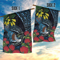 New Zealand Tui Bird Garden Flag Maori Koru Mix Pohutukawa DT04 - Polynesian Pride