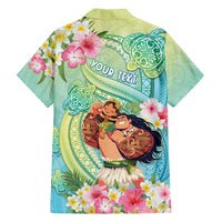 Personalised Hawaii Father's Day Family Matching Puletasi and Hawaiian Shirt Happy Father And Child DT04 - Polynesian Pride