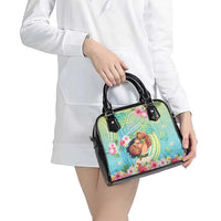 Hawaii Father's Day Shoulder Handbag Happy Father And Child
